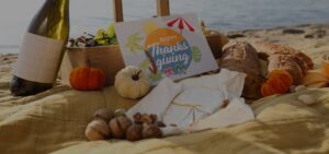 A beach with Thanksgiving Vacation Ideas.